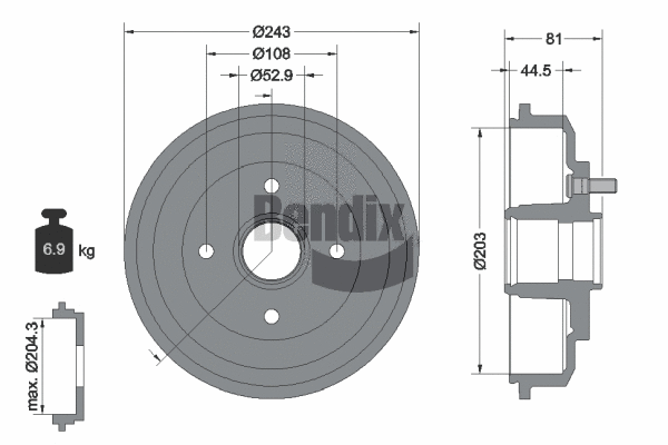 Brake Drum (BDM1070)