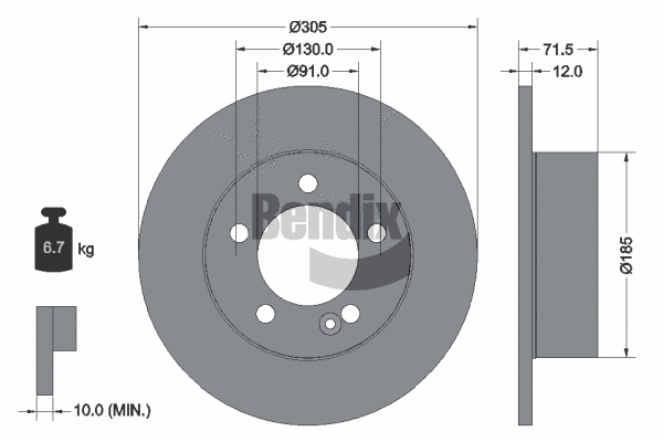 Brake Disc (BDS1368)