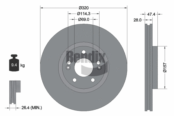 Brake Disc (BDS1479HC)
