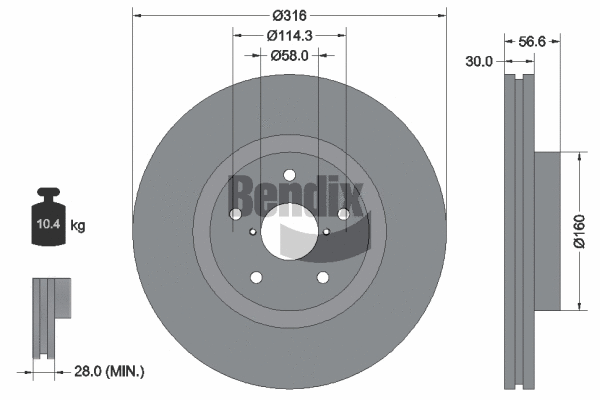 Brake Disc (BDS1898)
