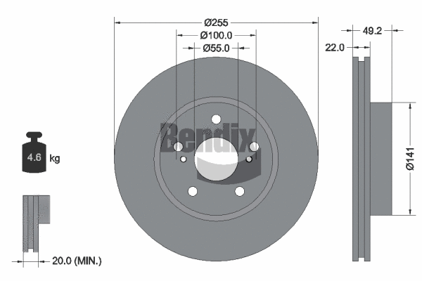 Brake Disc (BDS1687)