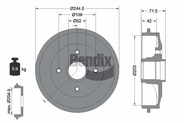 Brake Drum (BDM1069)