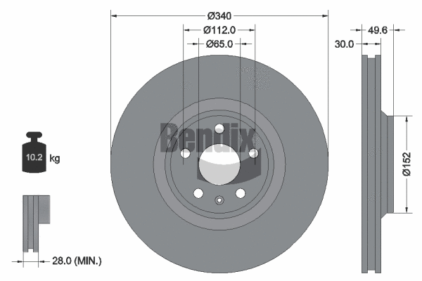 Brake Disc (BDS2122HC)