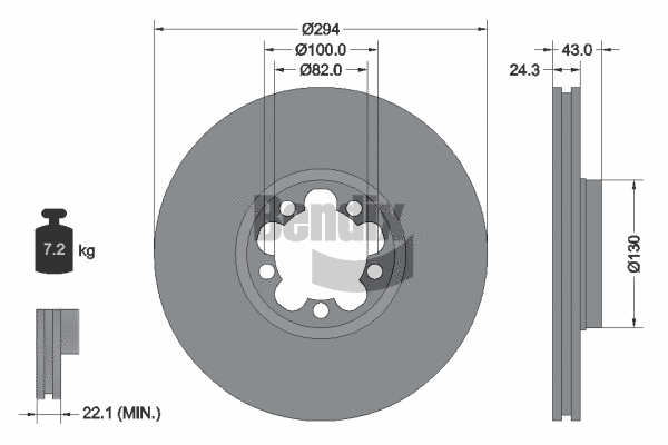 Brake Disc (BDS1308)