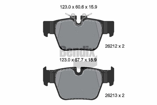 Brake Pad Set, disc brake (BPD2481)