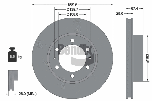 Brake Disc (BDS1535)