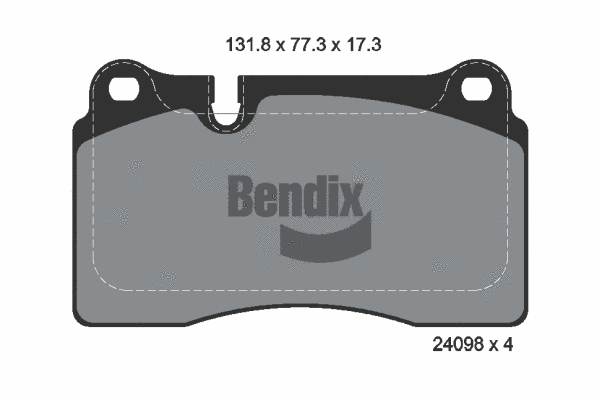 Brake Pad Set, disc brake (BPD1218)