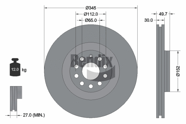 Brake Disc (BDS1407HC)