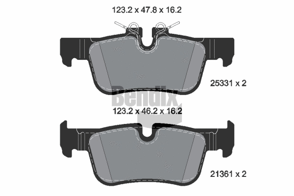 Brake Pad Set, disc brake (BPD1157)