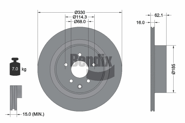 Brake Disc (BDS1627)