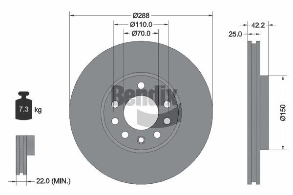 Brake Disc (BDS1359)