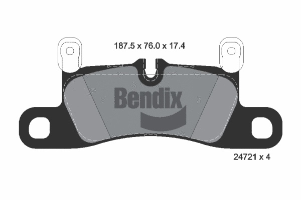Brake Pad Set, disc brake (BPD1601)