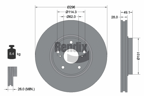 Brake Disc (BDS2074)