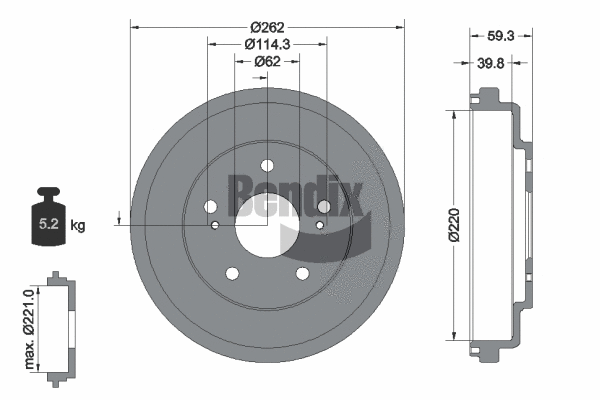 Brake Drum (BDM1179)