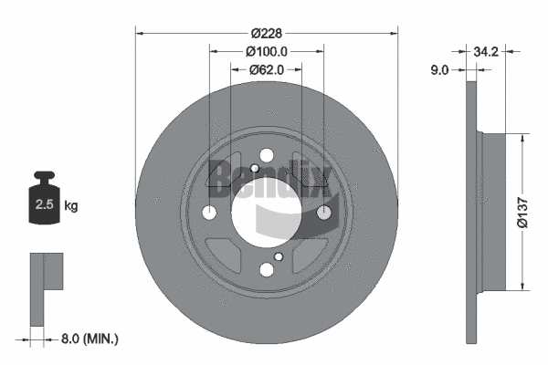 Brake Disc (BDS2137)