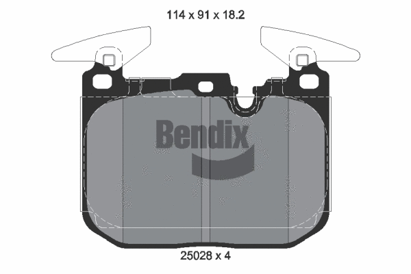 Brake Pad Set, disc brake (BPD1513)