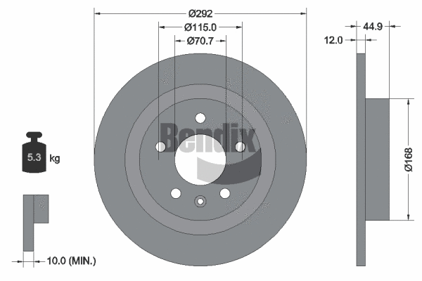 Brake Disc (BDS1147)