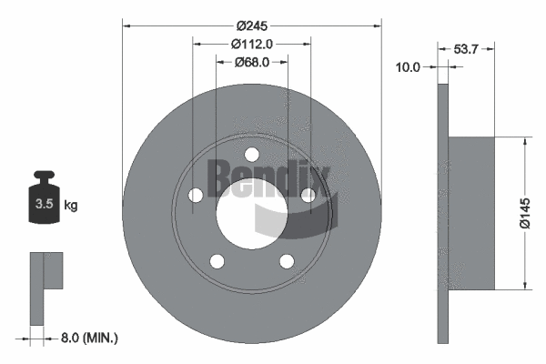 Brake Disc (BDS1952)