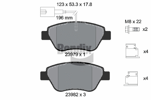 Brake Pad Set, disc brake (BPD1314)