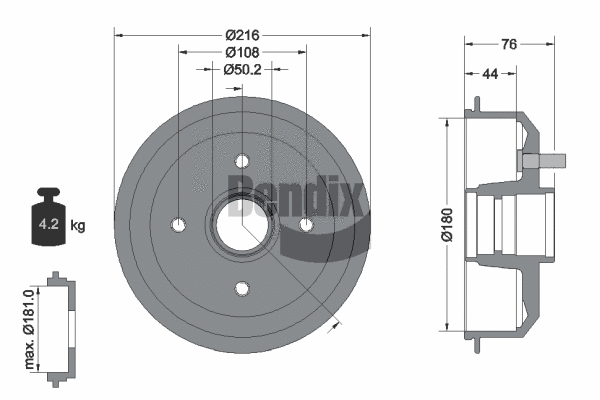 Brake Drum (BDM1020)