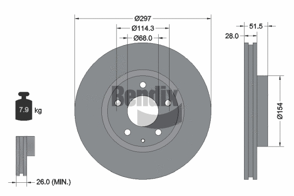 Brake Disc (BDS1640)