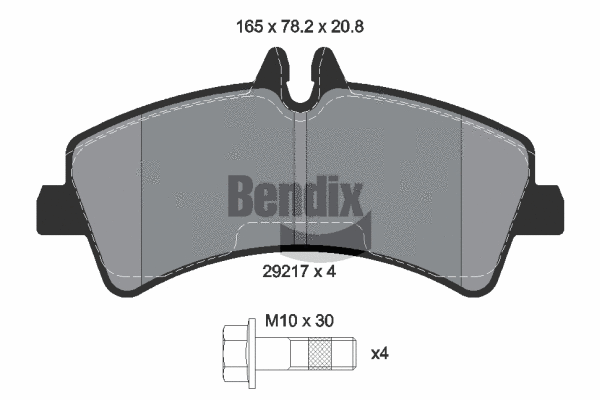 Brake Pad Set, disc brake (BPD1116)