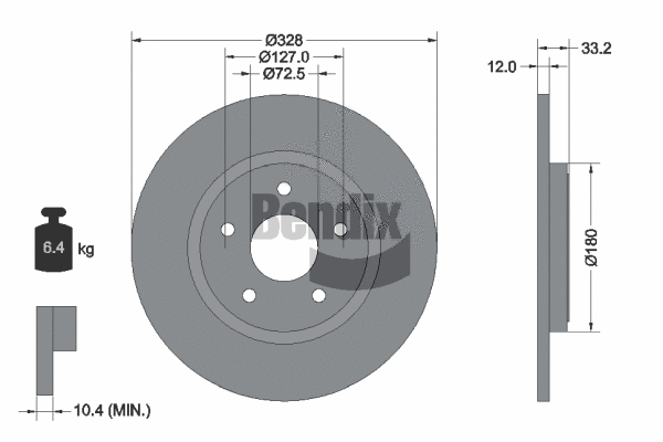 Brake Disc (BDS1784)