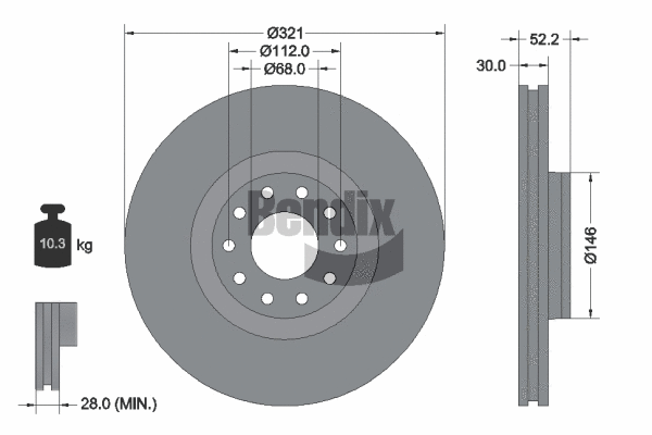 Brake Disc (BDS2232)