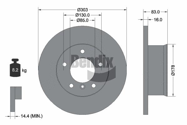 Brake Disc (BDS1880)