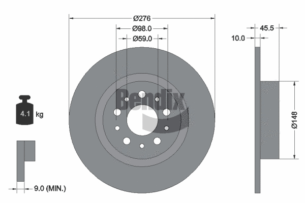 Brake Disc (BDS1370)