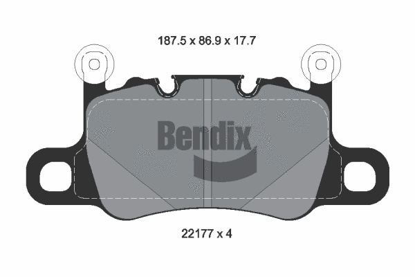 Brake Pad Set, disc brake (BPD2483)