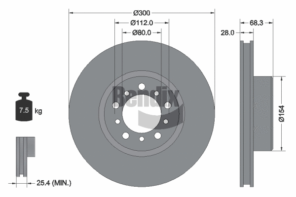 Brake Disc (BDS1911)