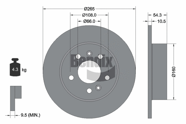 Brake Disc (BDS1387)