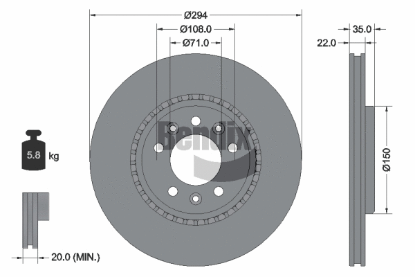 Brake Disc (BDS1753)