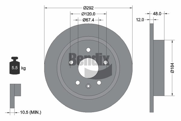 Brake Disc (BDS1257)