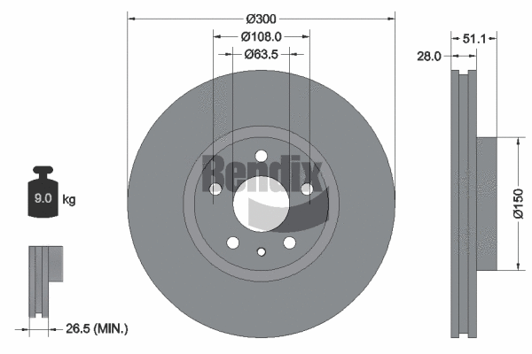 Brake Disc (BDS1680)