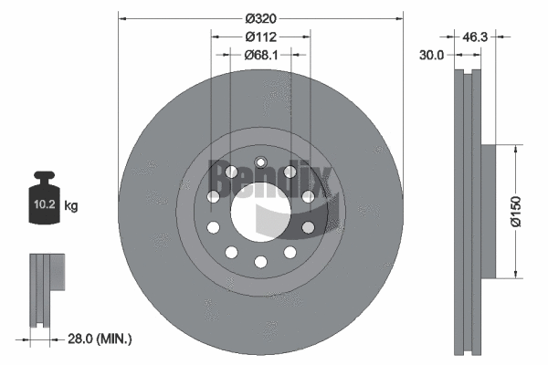 Brake Disc (BDS1310HC)