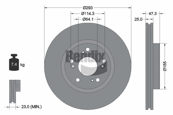 Brake Disc (BDS1733)
