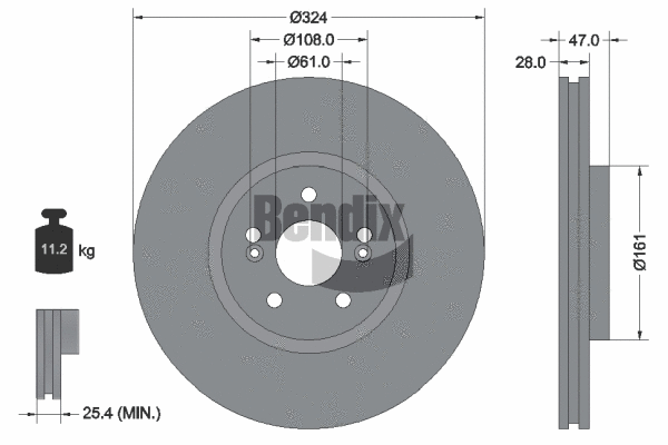Brake Disc (BDS1167HC)