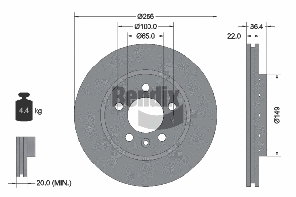 Brake Disc (BDS1356)