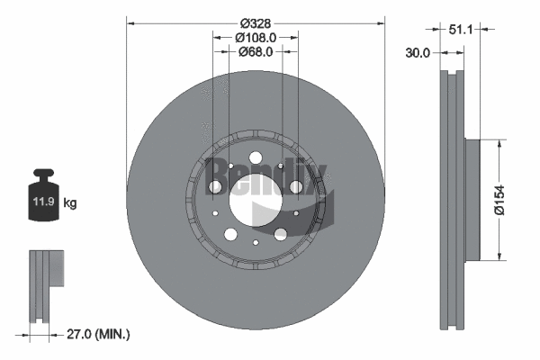 Brake Disc (BDS1490HC)
