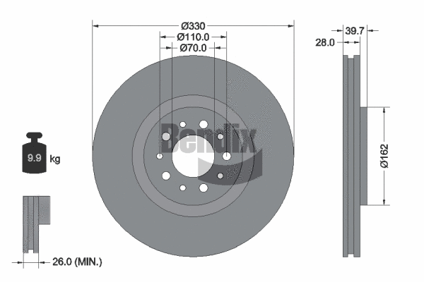 Brake Disc (BDS1857)