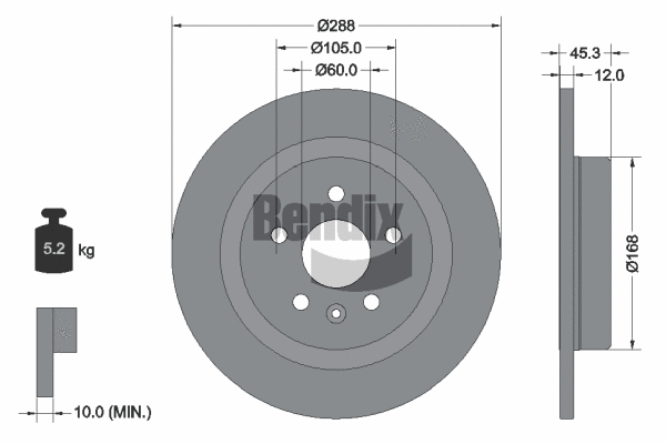 Brake Disc (BDS1507)