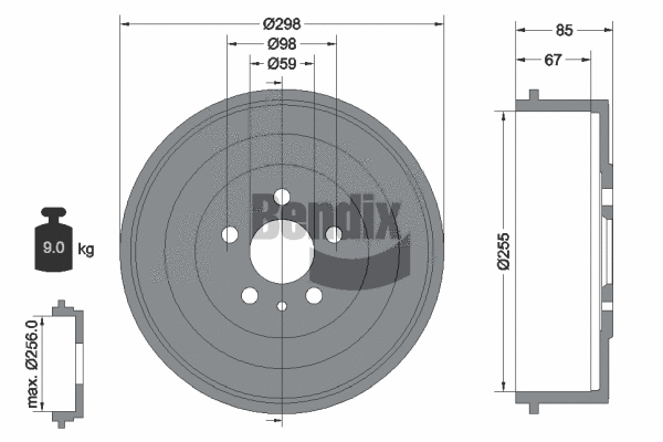 Brake Drum (BDM1030)