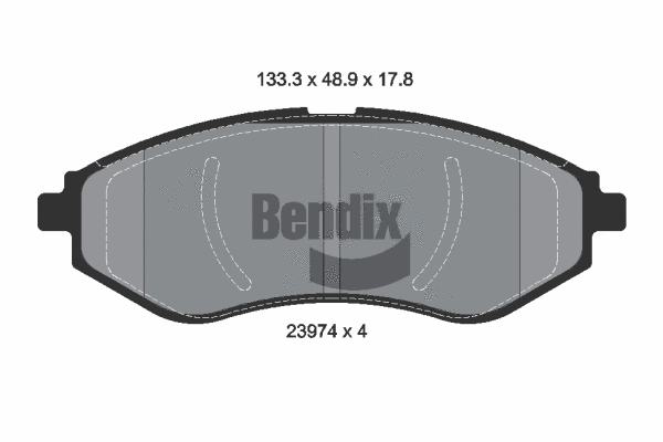 Brake Pad Set, disc brake (BPD1347)