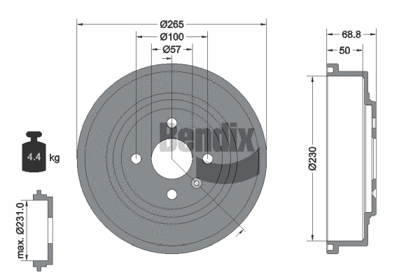 Brake Drum (BDM1085)