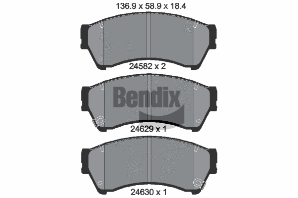 Brake Pad Set, disc brake (BPD1451)