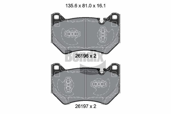 Brake Pad Set, disc brake (BPD2457)