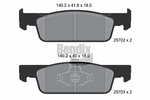 Brake Pad Set, disc brake (BPD1010)
