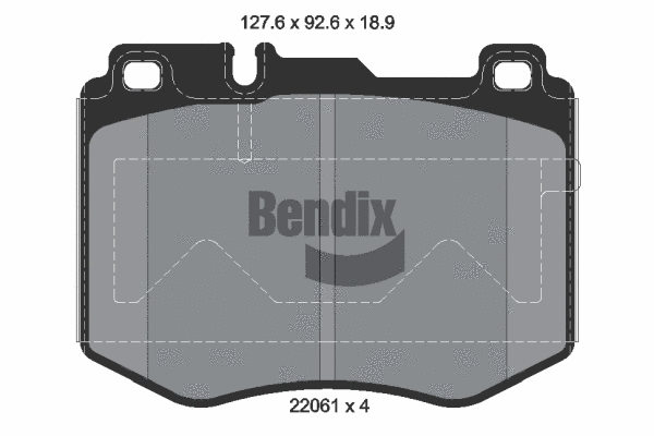 Brake Pad Set, disc brake (BPD1280)